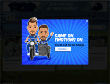 Tablet Screenshot of mumbaiindians.com